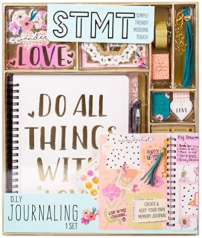 STMT D.I.Y.Journal Set, Stationary Kit with Notebook for Writing and Drawing, DIY for Girls Ages 8+, Do All Things With Love - Image 2