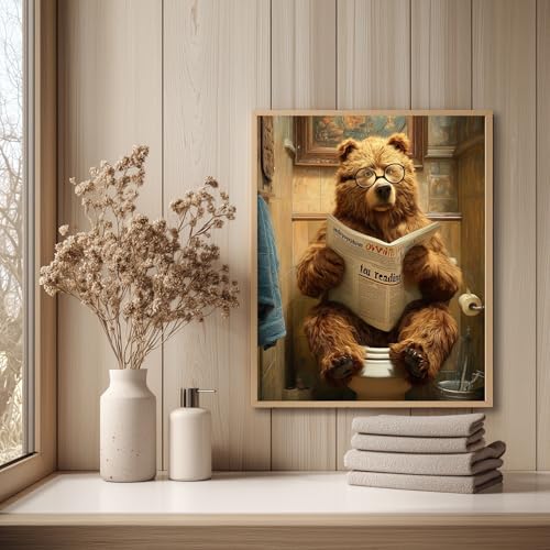 Reivworl Bear Paint by Numbers Kit for Adults Beginner 16×20 inch - Image 2