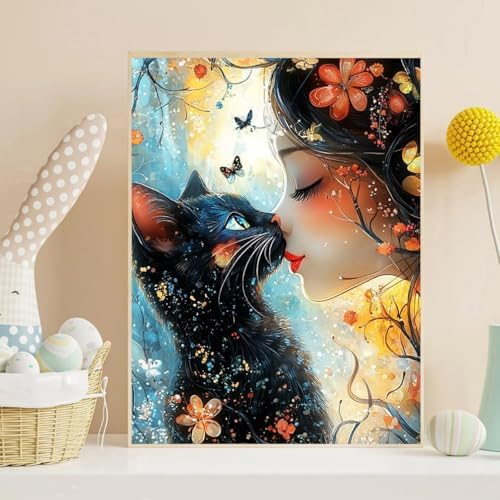 Diamond Art Kits for Adults, Black Cat Diamond Art Painting Kits for Adults - Image 3