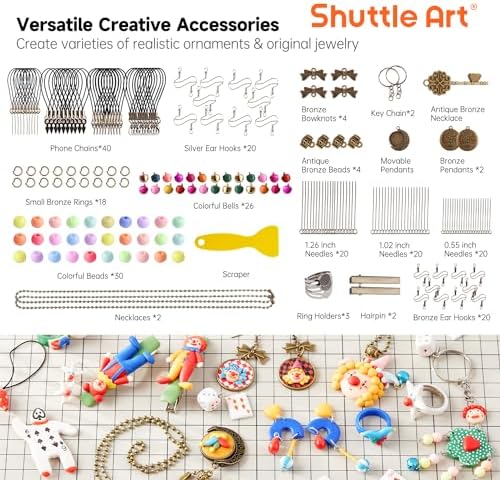 Shuttle Art 112 Colors Polymer Clay Kit, Oven Bake Clay for Kids, 20 Sculpting Tools, 16 Accessories, Non-Toxic, Non-Sticky DIY Crafts for Kids Adults - Image 4