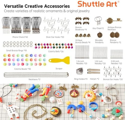 Shuttle Art 112 Colors Polymer Clay Kit, Oven Bake Clay for Kids, 20 Sculpting Tools, 16 Accessories, Non-Toxic, Non-Sticky DIY Crafts for Kids Adults - Image 4