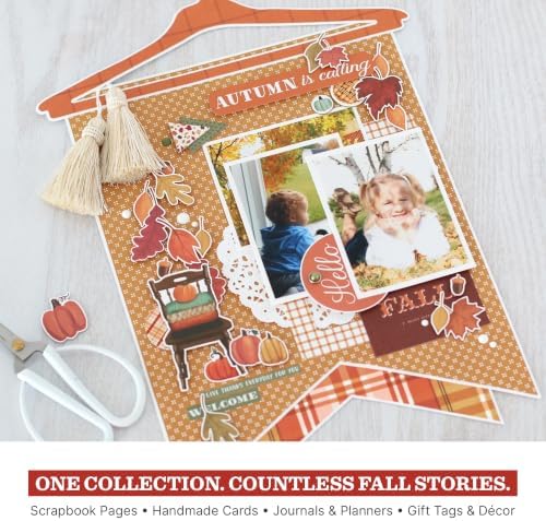 Echo Park Fall Collection Kit, Scrapbook Paper & Sticker Set - Image 4