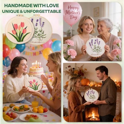 AERXSRET Punch Needle Kit and Embroidery Kit for Adult Beginners, DIY Craft - Image 7