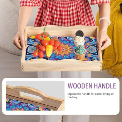 EWJRNSF Diamond Art Kits for Adults Wooden Serving Trays with Handles - Image 6