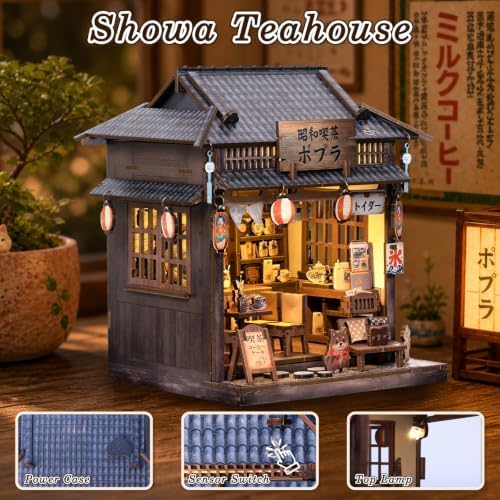 Japanese Tea House, Miniature dollouse Kit for Adults, DIY Book Nook - Image 6