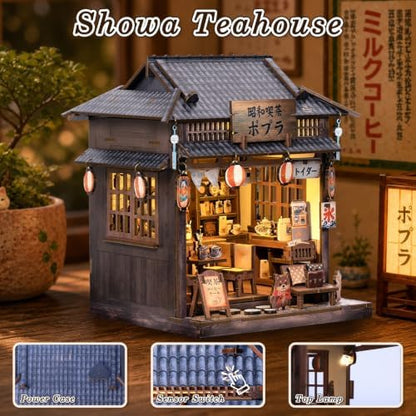 Japanese Tea House, Miniature dollouse Kit for Adults, DIY Book Nook - Image 6