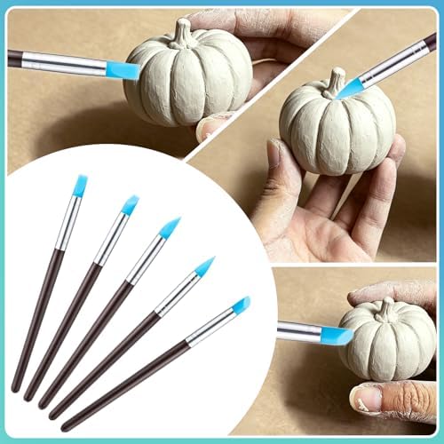 Aukney 100ML Air Dry Clay Varnish and 29pcs Tool Kit, High Gloss Air Dry Clay Glaze, Sealant, Prevent Clay from Cracking, and Scratch Resistant - Pottery Tools for Stippling, Shaping Clay Crafts - Image 6