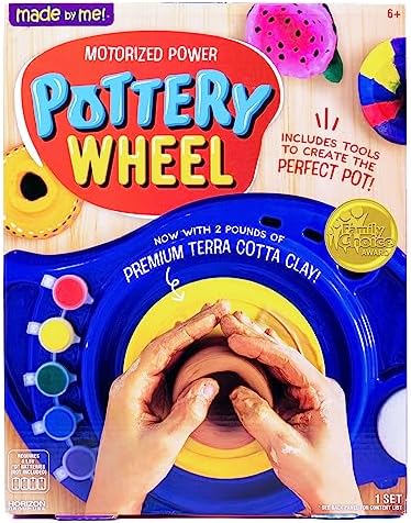 Made By Me Motorized Power Pottery Wheel - At Home Pottery Making – Clay Sculpting Activity for Kids Ages 6 and Up - Image 2