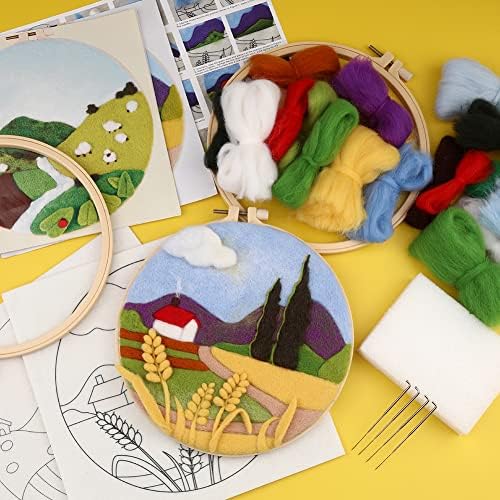 QMNNMA Needle Felting Kits Beginners, 2 Sets Wool Needle Felting Kit - Image 5