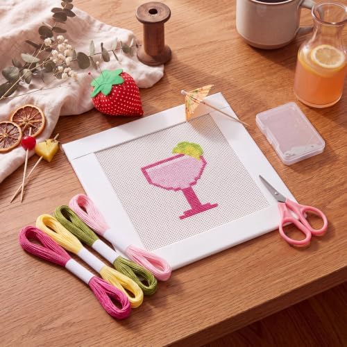 XunYee 13 Pcs Margarita 18 Mesh Needlepoint Canvas Kit for Beginner - Image 4