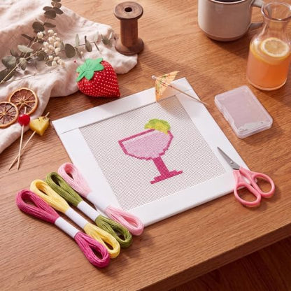 XunYee 13 Pcs Margarita 18 Mesh Needlepoint Canvas Kit for Beginner - Image 4