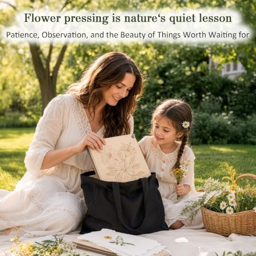 Aboofx Flower Press Kit, 11.2" x 11.2" Wooden Flower Pressing Kit - Image 3