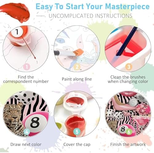WUDWL Coquette Paint by Numbers Kit for Adults, Color By Numbers for Adults - Image 6