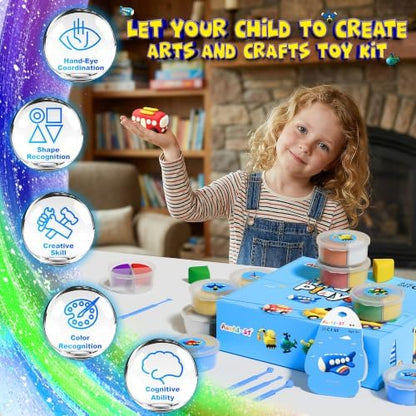 Aestd-ST Air Dry Clay Kit -Traffic Theme, Modeling Clay for Kids - Image 6