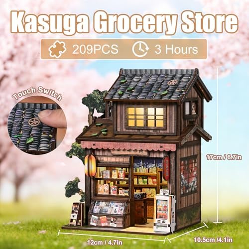 Book Nook Kit DIY Miniature Dollhouse, Japanese Grocery Store Style - Image 2