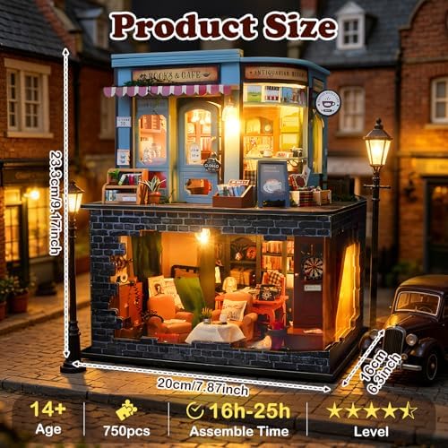 DIY Miniature House Kit, Mini House Building kit for Adults, Detective Agency - Image 2