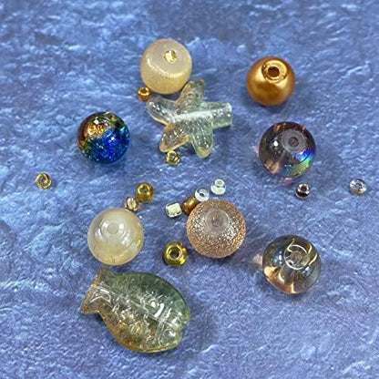 Assorted Glass Resin Beads Multi Size Colors Smooth Cracked Gravel Millet Spacer Beads for Bracelets Necklace Earring DIY Jewelry Making Craft(Scented Tea Series) - Image 3