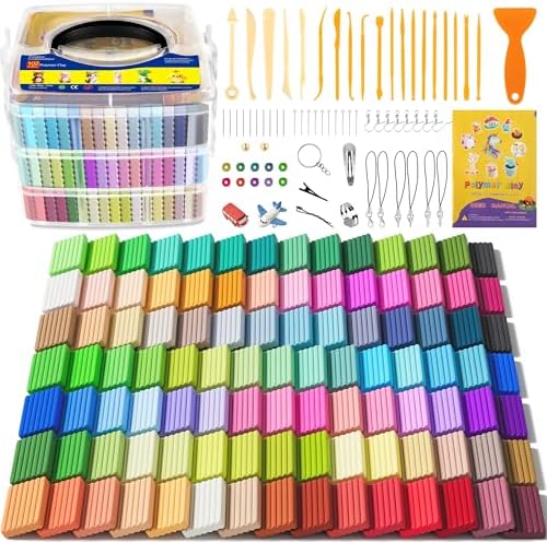Aestd-ST Polymer Clay 102 Colors, Oven Bake Modeling Clay for Kids by Aestd-STqualityclay