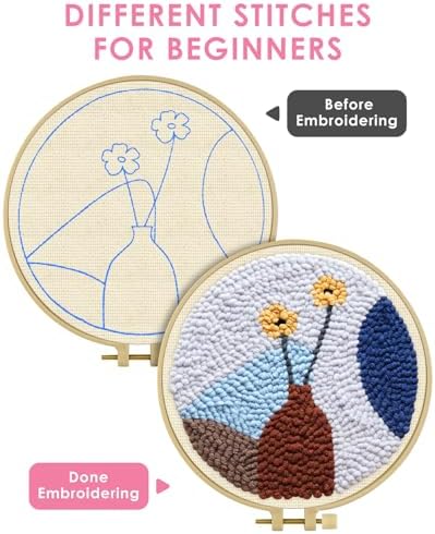 TINDTOP Punch Needle Kits, Punch Embroidery Kits for Adults - Image 3