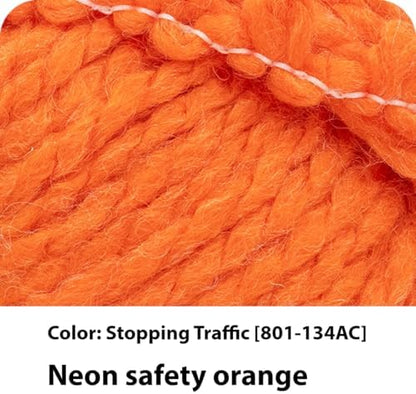 Lion Brand Yarn, InstaKnit Beginner Yarn, Stopping Traffic, Orange, 3 Pack - Image 2