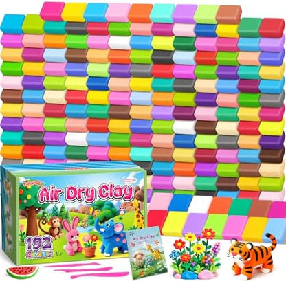 Air Dry Clay 192 Colors, Modeling Magic Clay Gift for Kids by Unknown