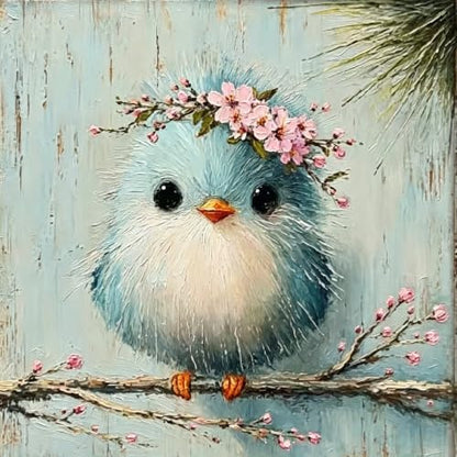 BYGFHLYW Bird Cherry Blossom Paint by Numbers Kit for Adults Canvas by BYGFHLYW