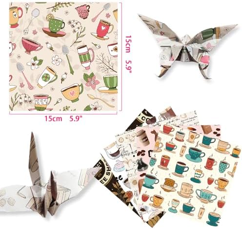 6x6" Origami Paper,50Sheets Double Sided Colored Paper,Square Craft Paper - Image 2