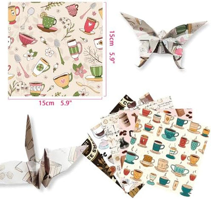 6x6" Origami Paper,50Sheets Double Sided Colored Paper,Square Craft Paper - Image 2