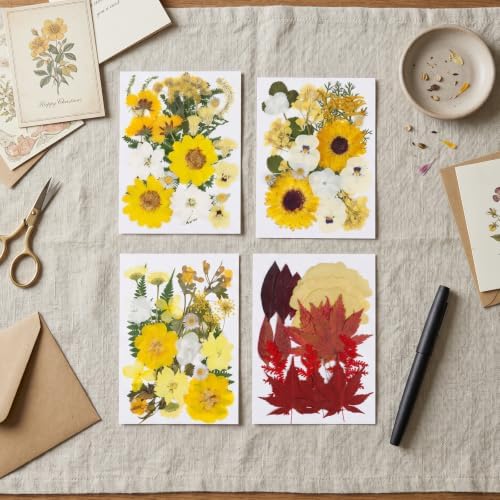 128 Pcs Fall Dried Pressed Flowers for Resin,Natural Real Dried Flowers - Image 6
