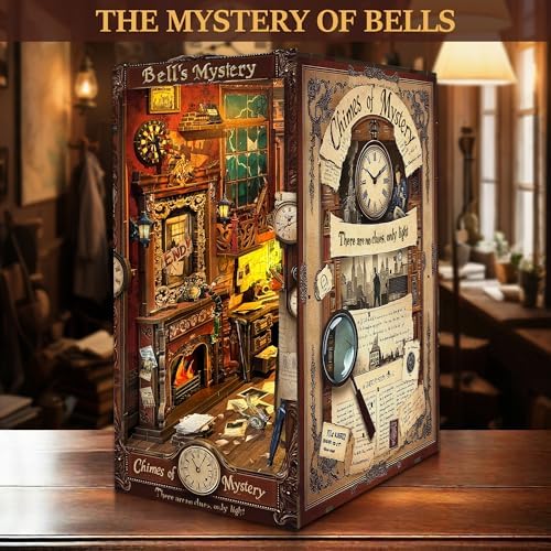 CRIOLPO Book Nook Kit for Adults - DIY Miniature House with LED Lights - Image 3