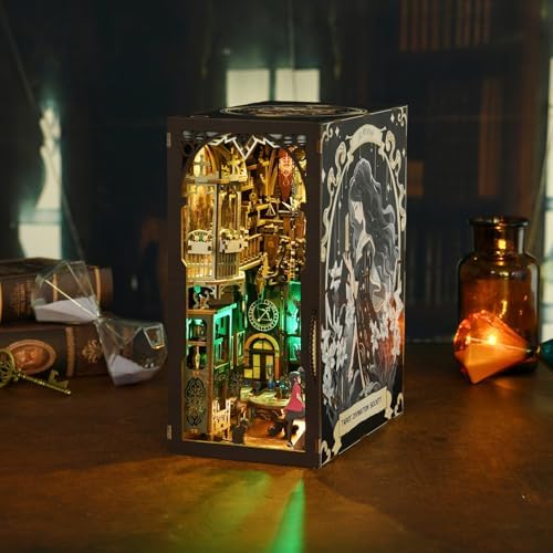 TOYQI Book Nook Kit, DIY Miniature Dollhouse Kit for Adults and Teens - Image 2
