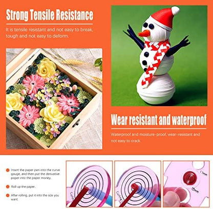 Tanstic 64Pcs Paper Quilling Kits, 45 Colors 900 Strips Paper Quilling Tools and Supplies for Beginners Perfect DIY Handcraft Quilling Set - Image 6