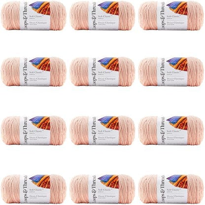 MICHAELS Bulk 12 Pack: Soft Classic™ Solid Yarn by Loops & Threads® by CraftSmart
