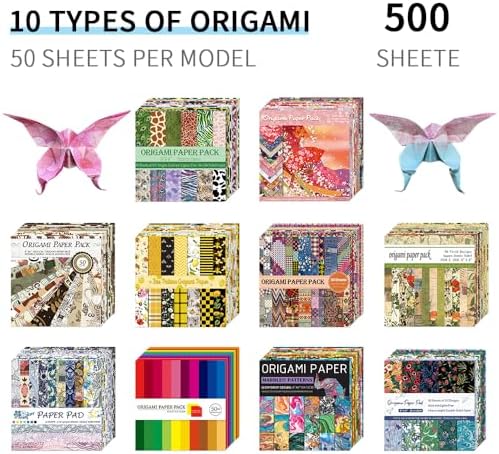 6x6" Origami Paper,10Pack/Set Double Sided Colored Paper,Square Craft Paper - Image 3