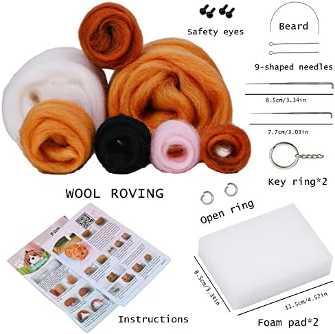 SHWAKK Needle Felting Kit, 2 PCS Dolls Needle Felting Starter Kit - Image 2