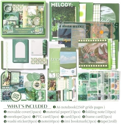 Scrapbooking Supplies Kit, Aesthetic Junk Journal Supplies, Scrapbook Kit - Image 2