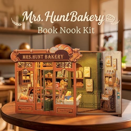 CUTEBEE Book Nook, DIY Miniature House Kit, Bakery Dessert Shop Booknook - Image 3