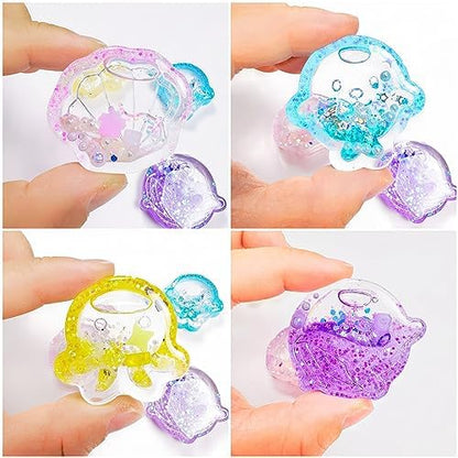 Resin Shaker Molds Set Sea Animals Keychain Charms Pack of 8 Epoxy Silicone Trays Precision Tip Applicator Bottle Kit Bundle - Image 4
