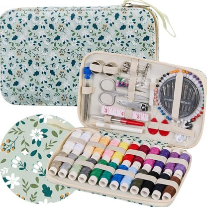 Bobode Travel Sewing Kit with 24 Sewing Thread & Heavy Duty Sewing Needles by Bobode