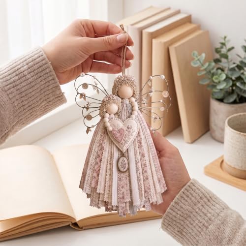 Fabric Angel Wall Hanging Kit, DIY Macrame Craft for Adults Beginners - Image 3