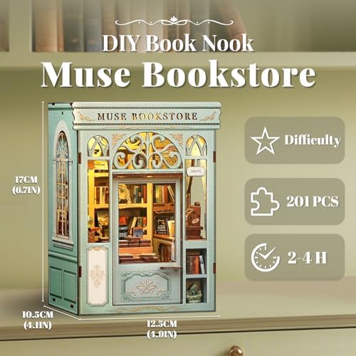 CUTEBEE Book Nook Kit for Adults, DIY Miniature House Kit, Mini House - Image 2