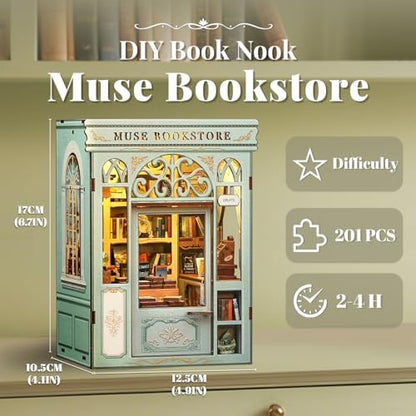 CUTEBEE Book Nook Kit for Adults, DIY Miniature House Kit, Mini House - Image 2