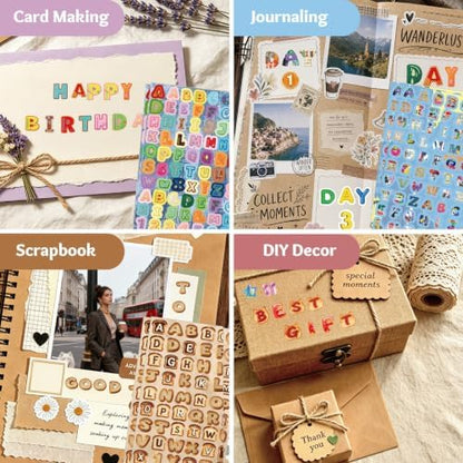 1900+Pcs Alphabet Letter Stickers Book for Journal Scrapbook Stickers - Image 7