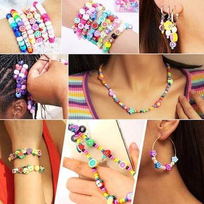 BBita St.Patrick's Day Polymer Clay Beads Bracelet Making kit, 3480pcs 24 Style Cute Fun Beads Charms for Jewelry Necklace Earring Making DIY Accessories for Women Girls - Image 6