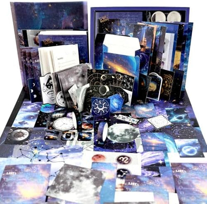 Diuhofart Star Trails Scrapbooking Kit, 128 Pcs Journal Set by Diuhofart