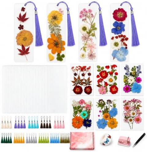 Corerpin 656 PCS Pressed Flower Bookmark Making Kit(Laminator Required) by Unknown