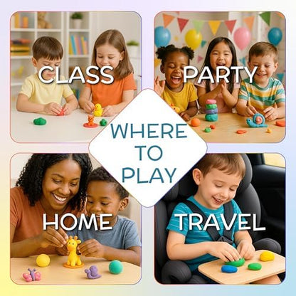 Air Dry Clay Kit 96 Colors for Kids, Lightweight and Non-Sticky Modeling Clay with Sculpting Tools and Storage Bags, DIY Arts and Crafts Gift for Boys and Girls Ages 3+ - Image 5
