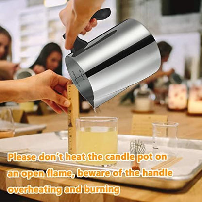 BBAXI Candle Making Pouring Pot,32oz Double Boiler,304 Stainless Steel - Image 5