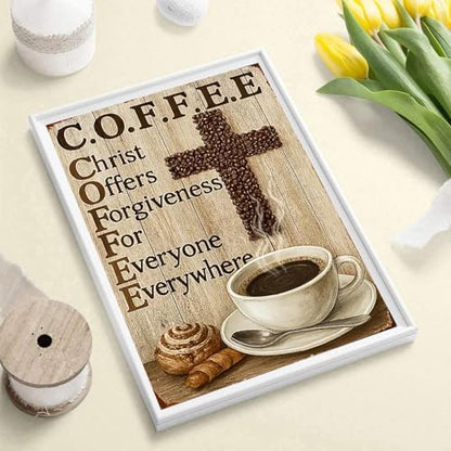 Diamond Art Kits for Adults, Christian Coffee Diamond Art Painting Kits - Image 2