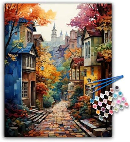 Offito Paint by Numbers Kit for Adults- Adult Paint by Number Kits on Canvas for Beginners, DIY Acrylic Oil Number Painting Kits for Home Wall Decor Gift 16"x20" (Without Frame) by Offito